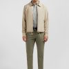 Eden Park Beige Zipped Jacket With Classic Collar | Coats