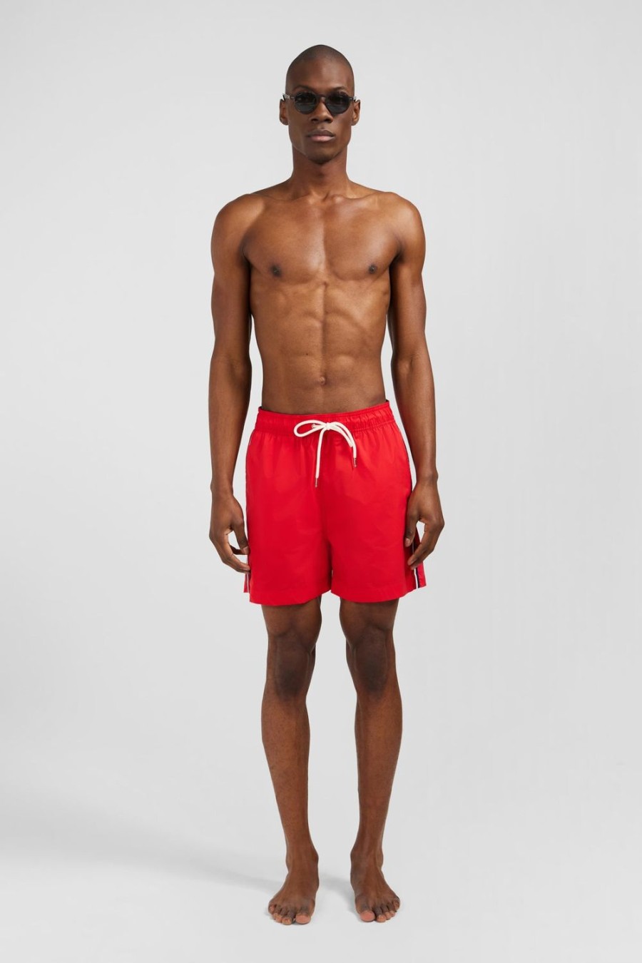 Eden Park Swim Shorts With Tricoloured Stripes | Swimwear