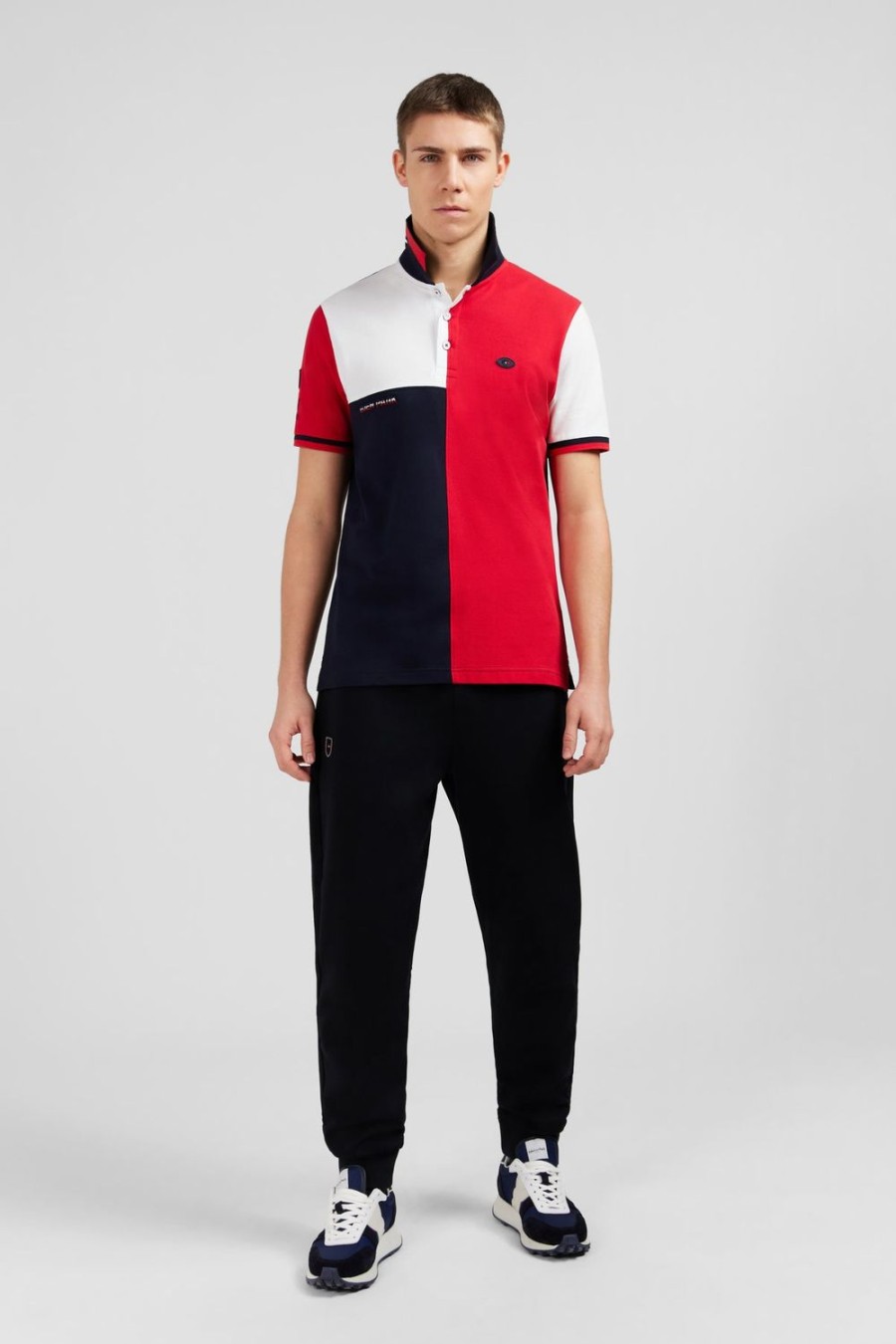 Eden Park Short-Sleeved Colour-Block Xv De France Polo Shirt | Polos