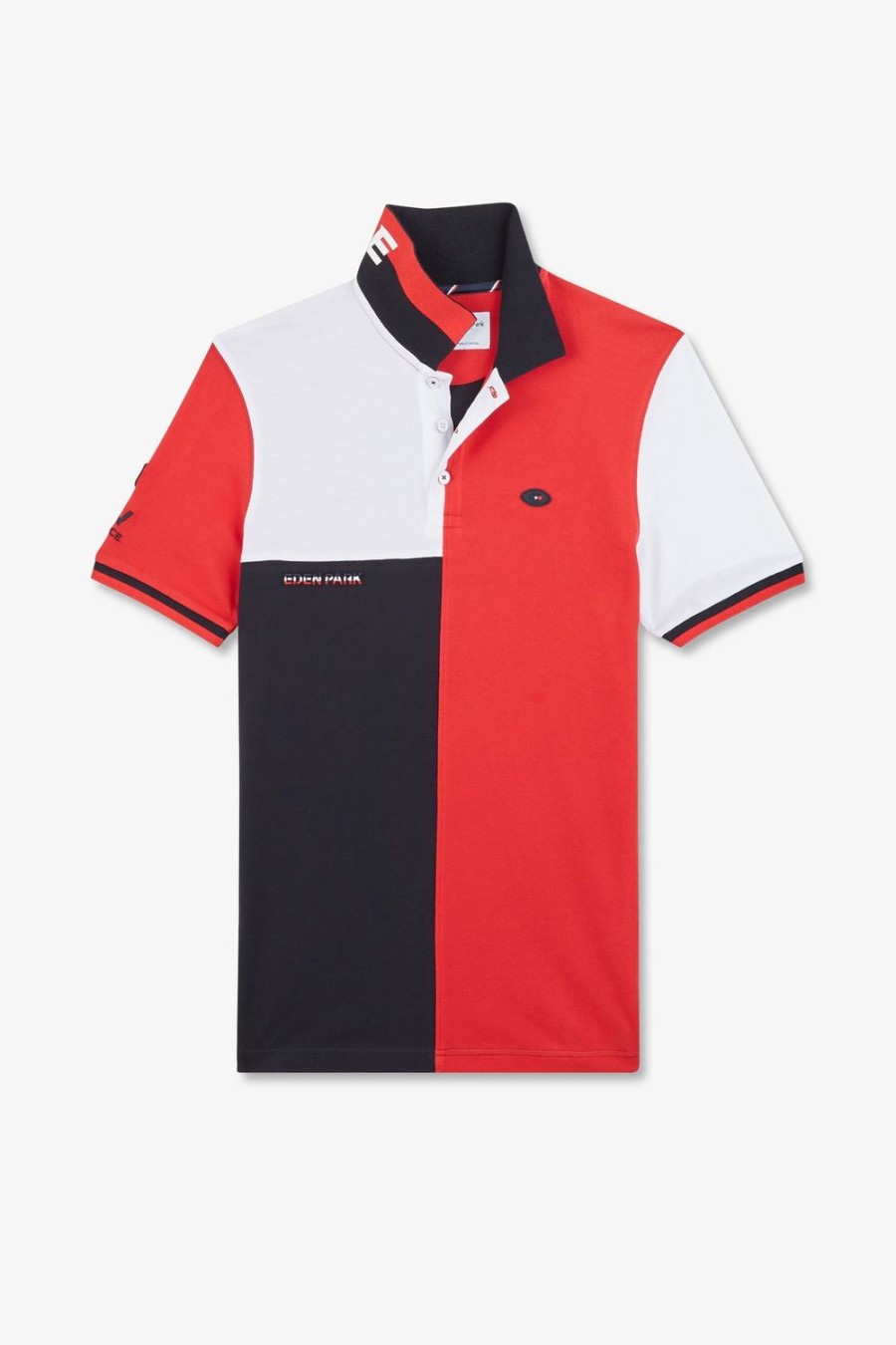 Eden Park Short-Sleeved Colour-Block Xv De France Polo Shirt | Polos