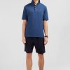 Eden Park Plain Dark Blue Jersey Polo Shirt | Rugby Shirts