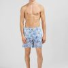 Eden Park Blue Swim Shorts With Palm Trees Print | Swimwear