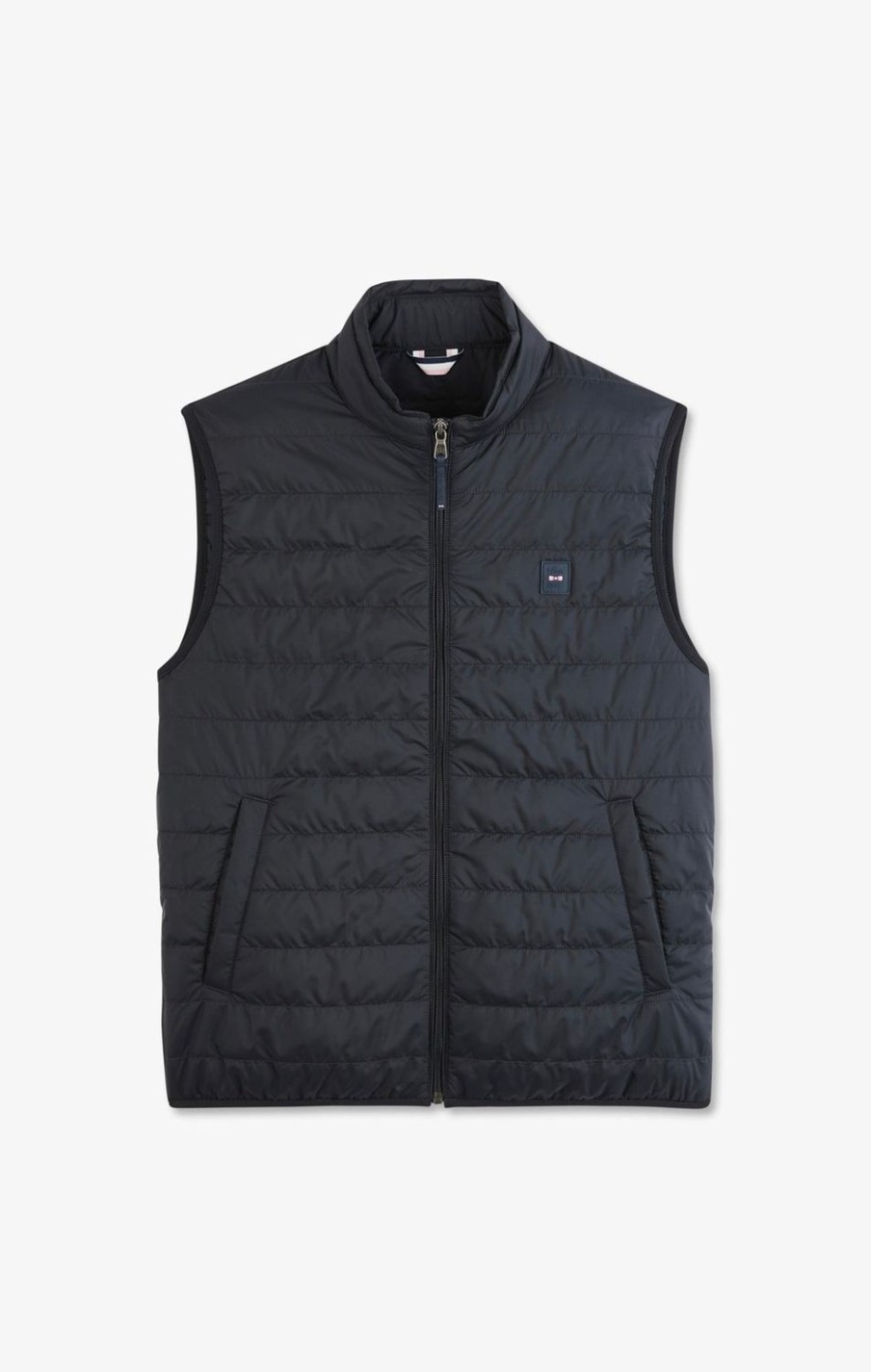 Eden Park Navy Blue Sleeveless Puffa Jacket | Coats