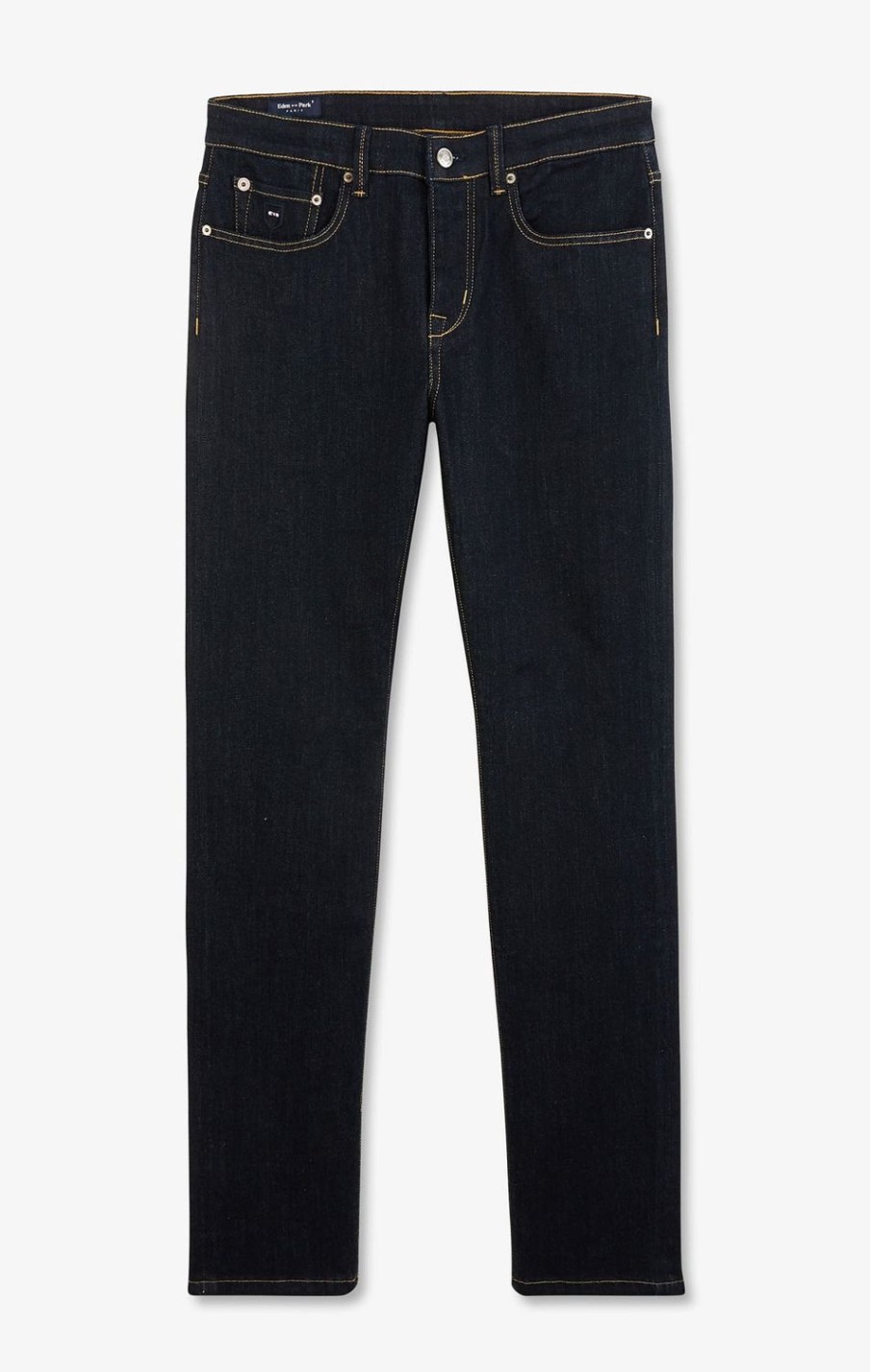 Eden Park Navy Blue Jeans In Stretch Cotton | Pants