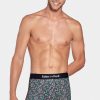 Eden Park Stretch Cotton Green Boxers With Micro Floral Print | Underwear