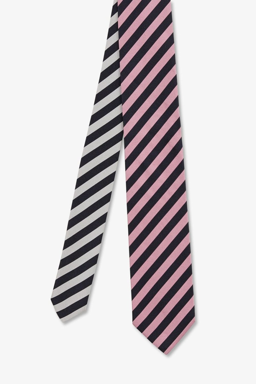 Eden Park Pink Tie With Tricolour Stripes | Ties & Bow Ties