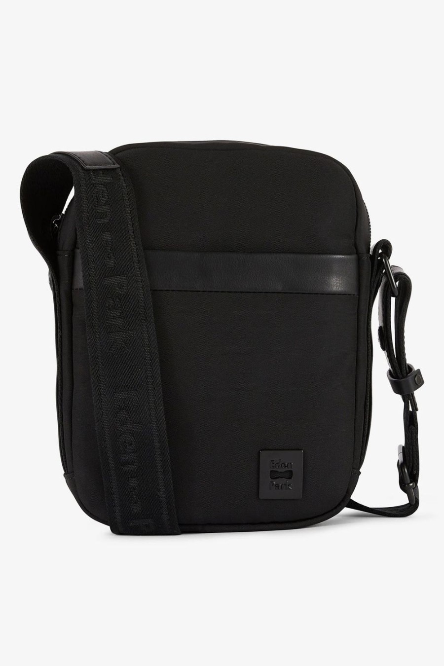 Eden Park Black Plain Messenger Bag | Bags