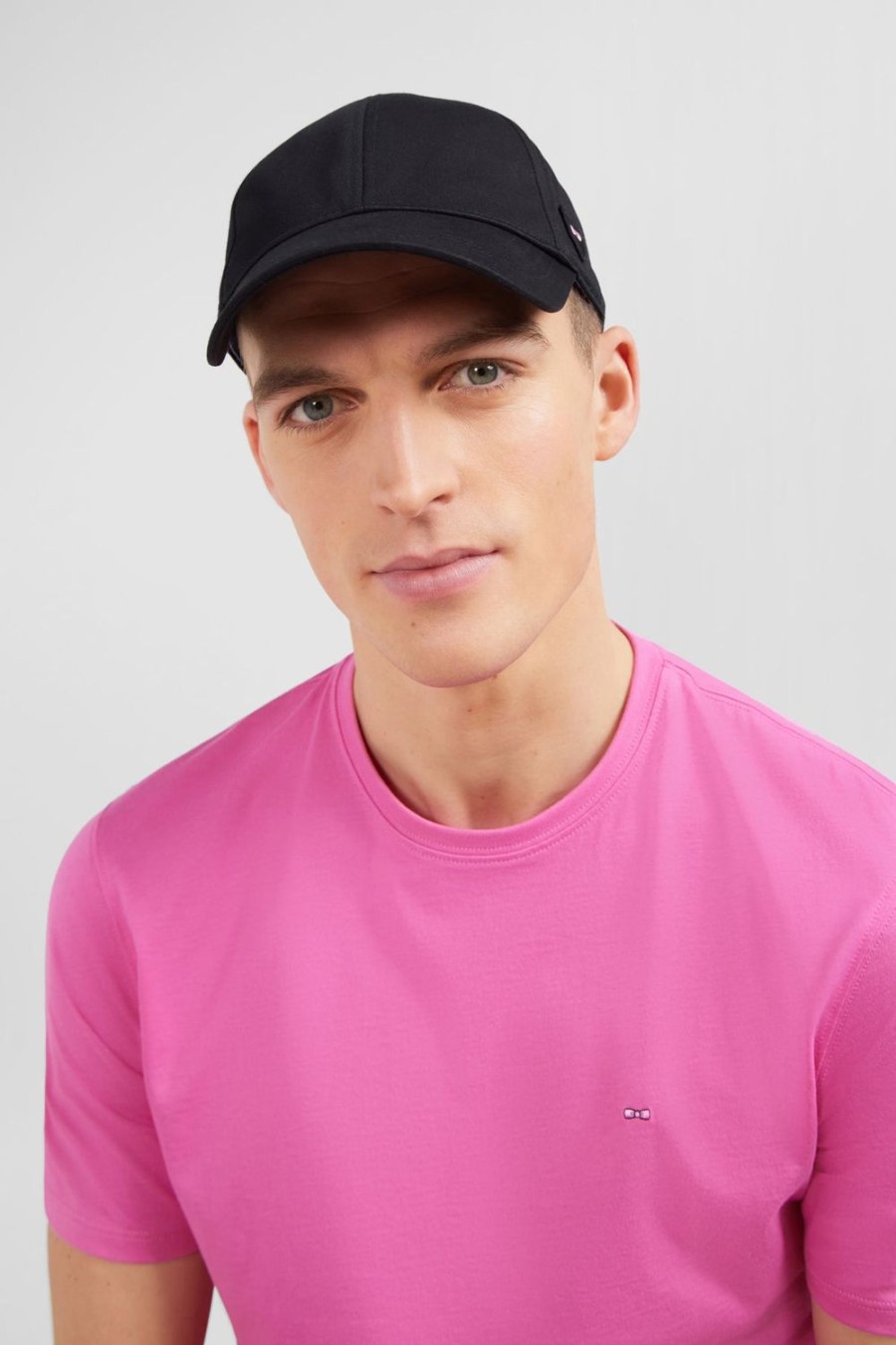 Eden Park Unicolour Black Cotton Cap | Caps