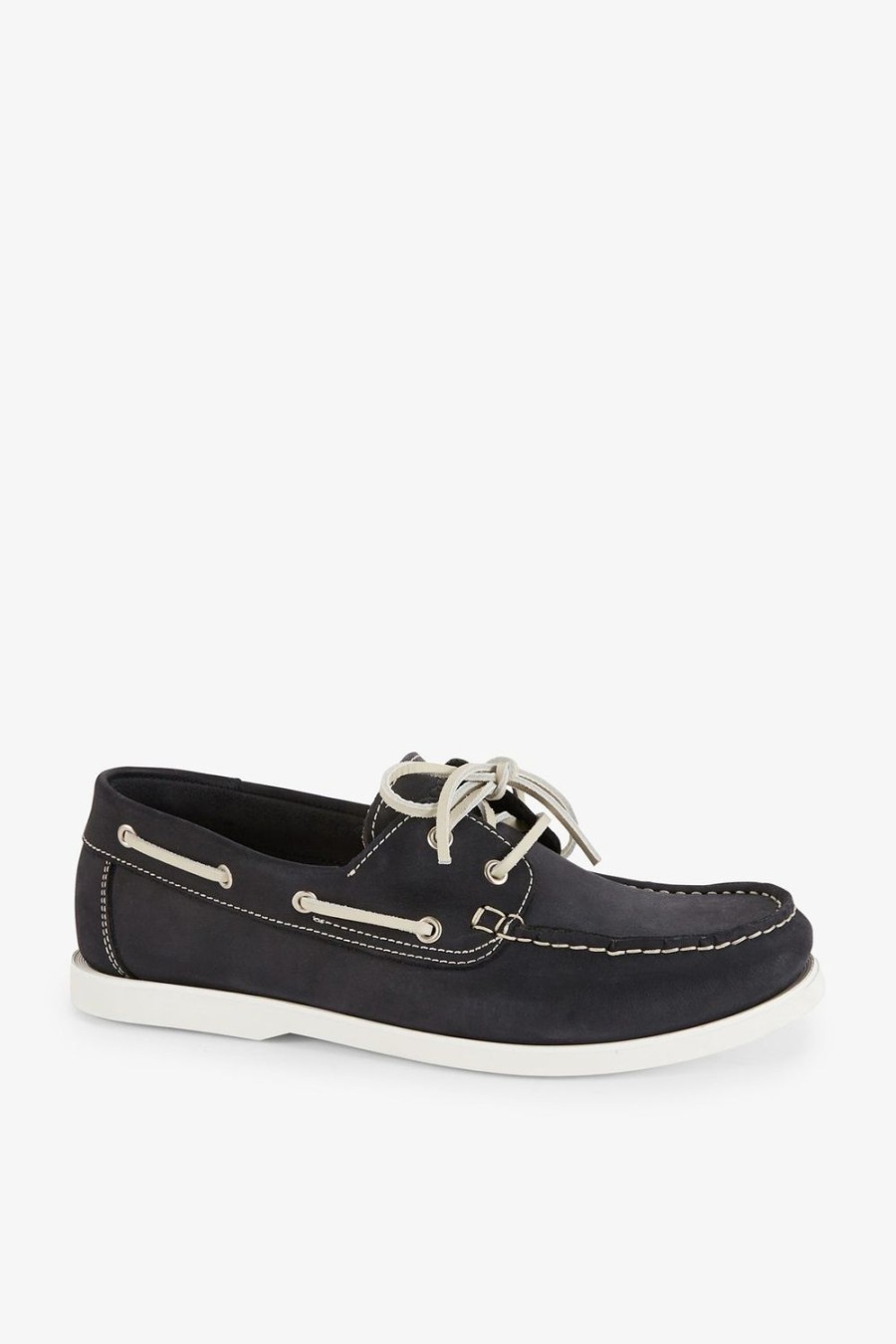 Eden Park Navy Suede Leather Boat Shoes | Loafers