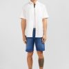 Eden Park Short Sleeved White Cotton Shirt | Short-Sleeved Shirts