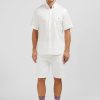 Eden Park White Shirt With Bow Tie Detail | Short-Sleeved Shirts