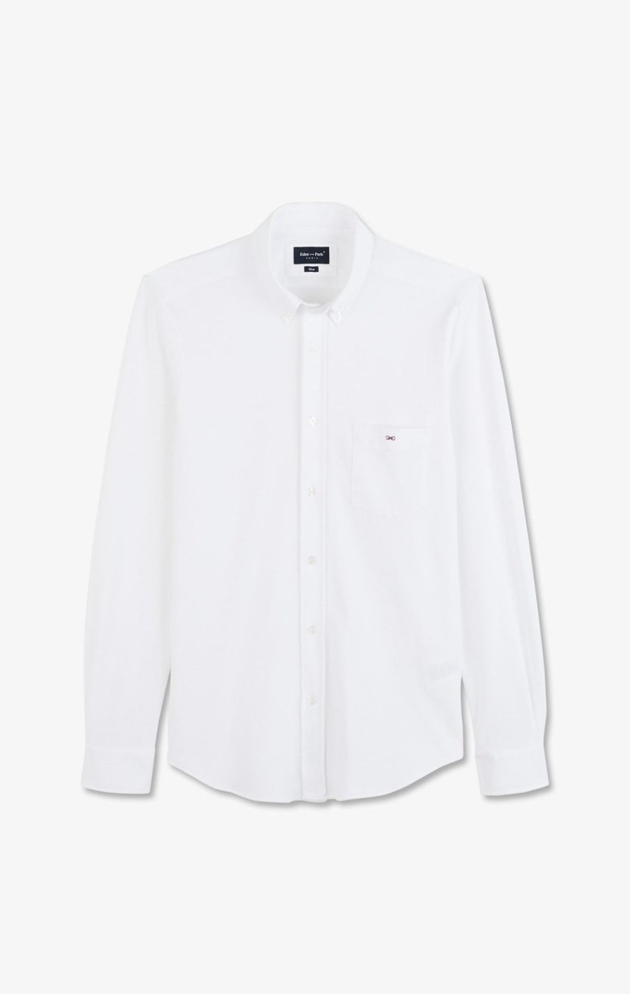 Eden Park White Cotton Pinpoint Shirt | Shirts