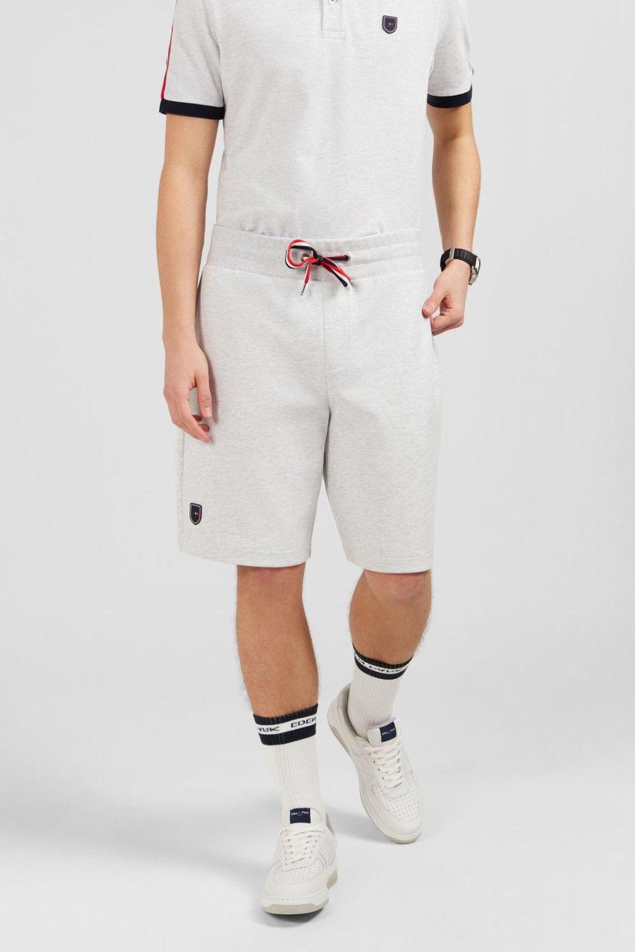 Eden Park Shorts In Grey Fleece | Shorts & Bermudas