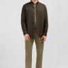 Eden Park Plain Khaki Linen Shirt | Shirts