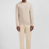 Eden Park Beige Jumper In Decorative Cable Knit | Sweaters