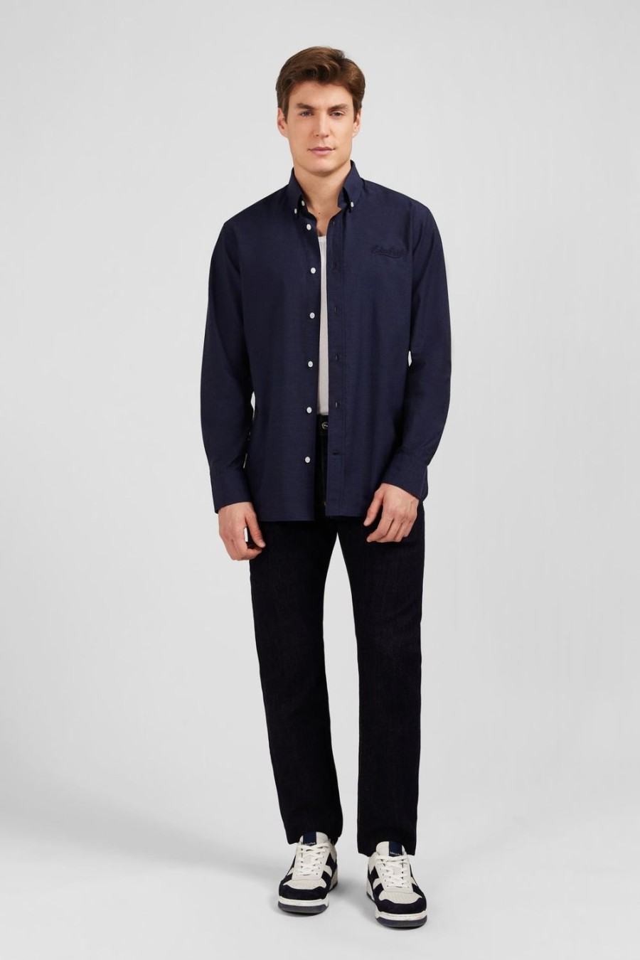 Eden Park Plain Navy Blue Shirt | Shirts