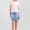 Eden Park Pink Cotton Pima Short-Sleeved Polo Shirt | Polos