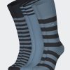 Eden Park Set Of 3 Pairs Of Striped Blue Socks In Stretch Cotton | Socks