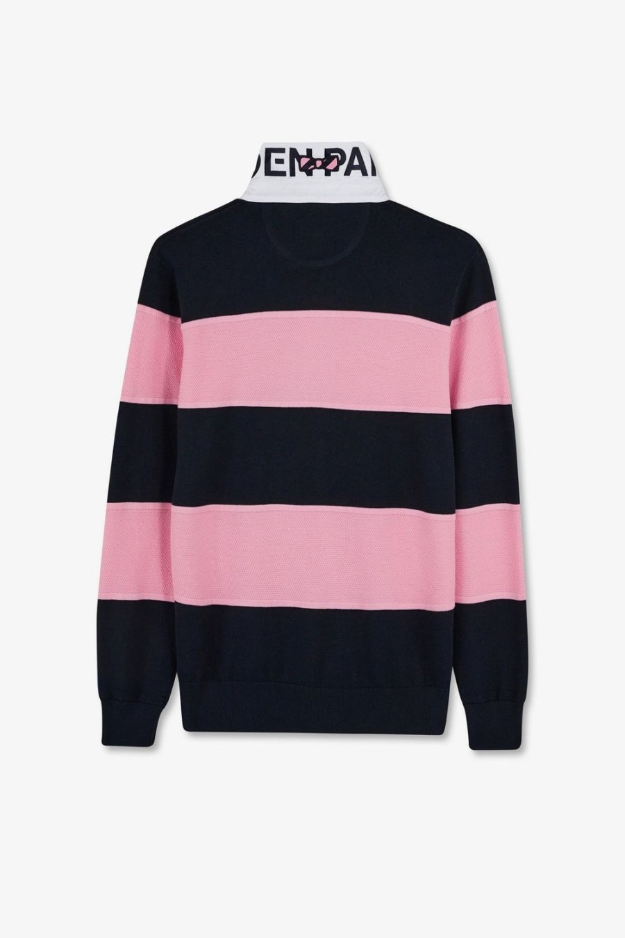 Eden Park Navy Blue Striped Knitwear Jumper | Rugby Shirts