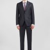 Eden Park Fitted Suit In Dark Grey Wool | Jackets