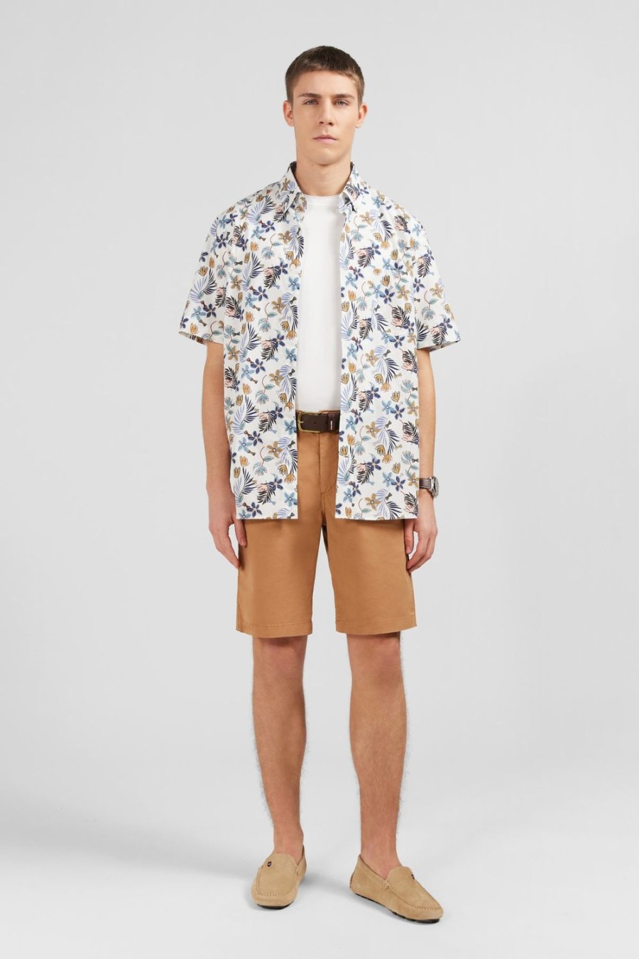 Eden Park Plain Light Brown Bermuda Shorts | Shorts & Bermudas