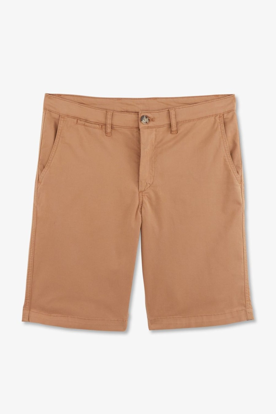 Eden Park Plain Light Brown Bermuda Shorts | Shorts & Bermudas