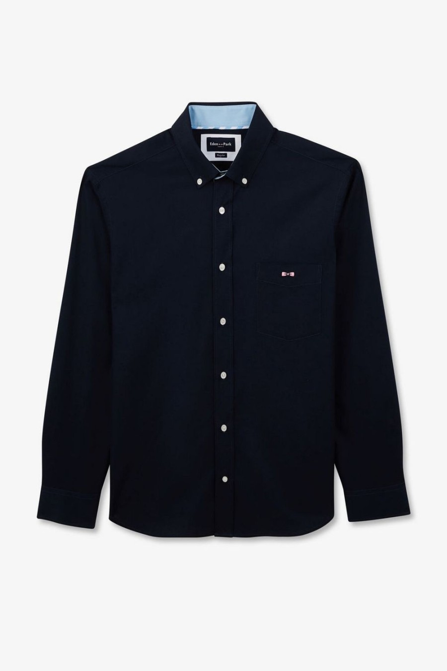 Eden Park Dark Blue Shirt With Eden Park Embroidery | Shirts