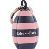 Eden Park Rugby-Striped Rubber Ball Key Ring | Key Chains