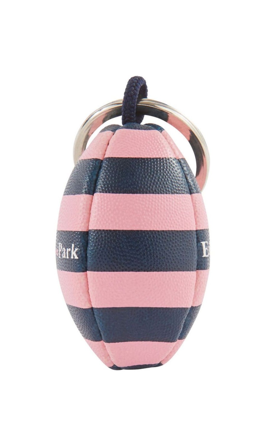 Eden Park Rugby-Striped Rubber Ball Key Ring | Key Chains