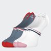 Eden Park Set Of 2 Pairs Of Low-Cut Socks With Tricolour Details In Stretch Cotton | Socks