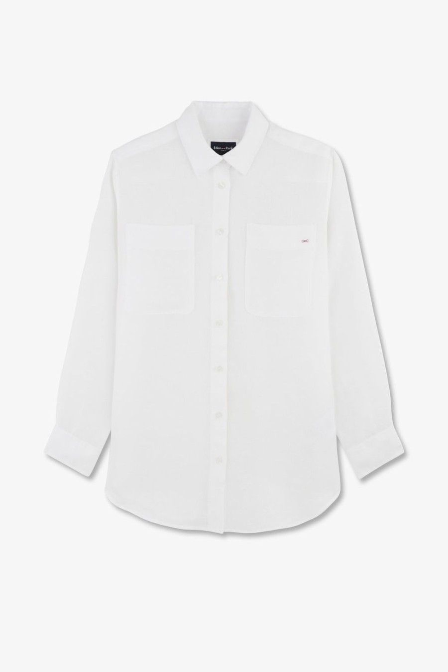 Eden Park Plain White Blouse | Shirts