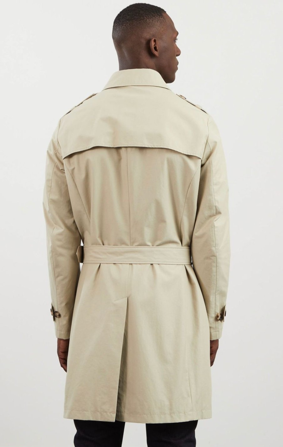 Eden Park Beige Water-Repellent Trench Coat | Coats