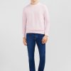 Eden Park Pink Jumper In A Linen Blend | Sweaters