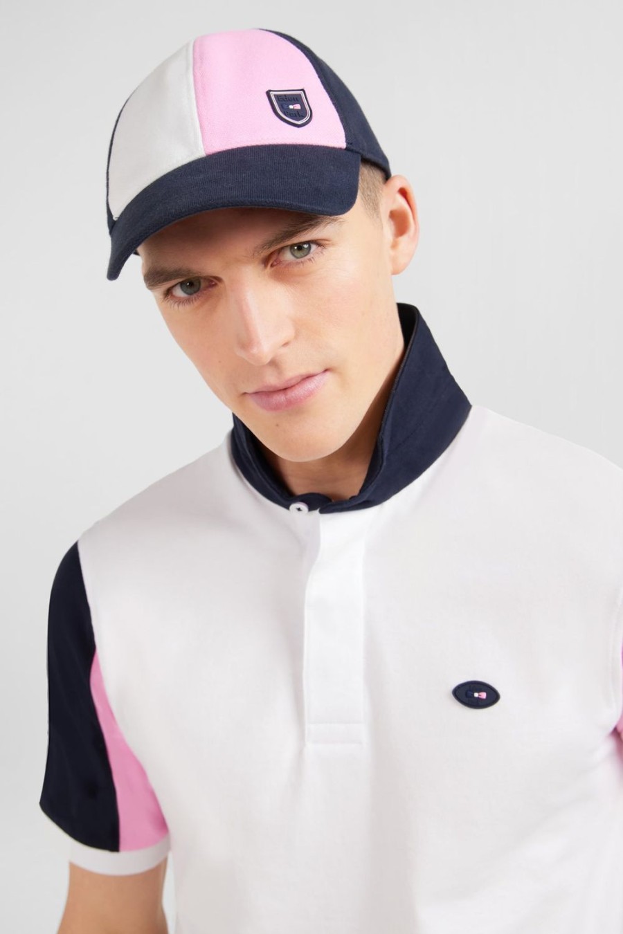 Eden Park Pink Colour-Block Cap | Caps