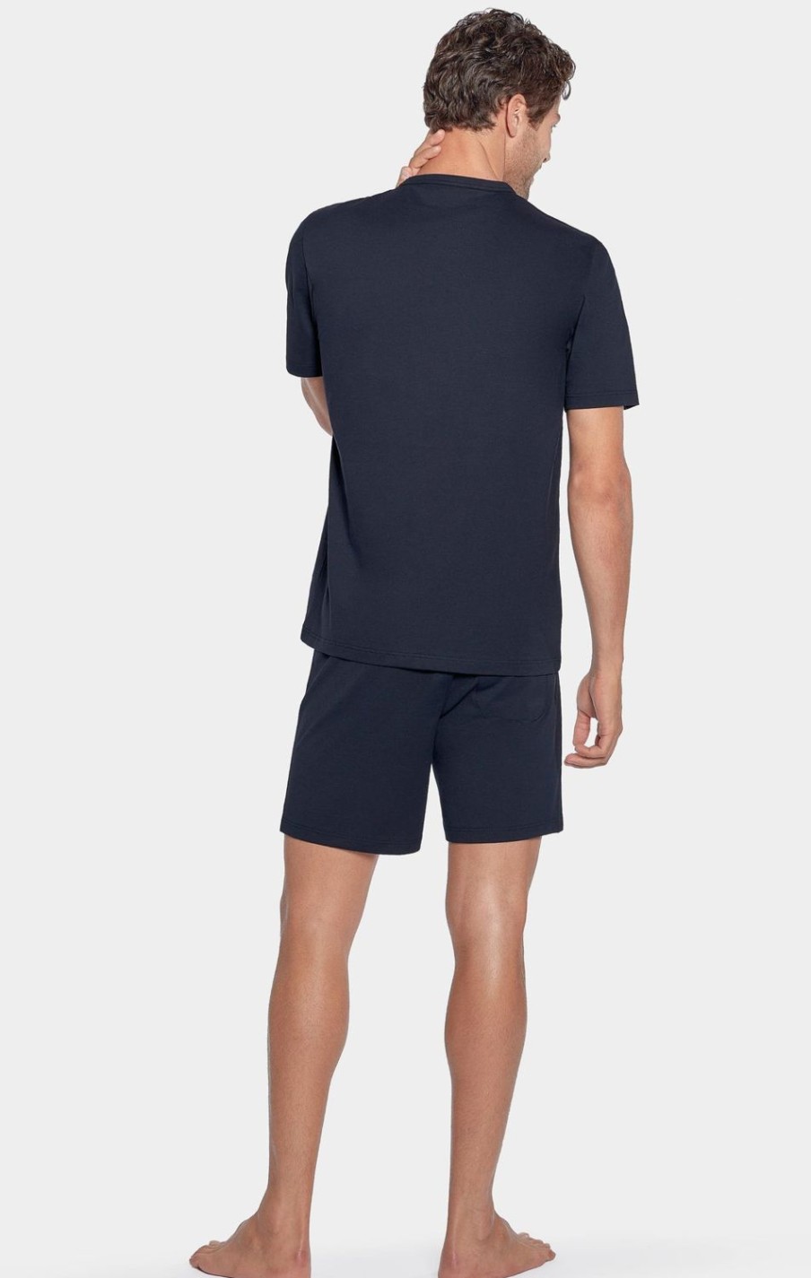 Eden Park Short Navy Pyjamas With Eden Park Logo | Pyjamas