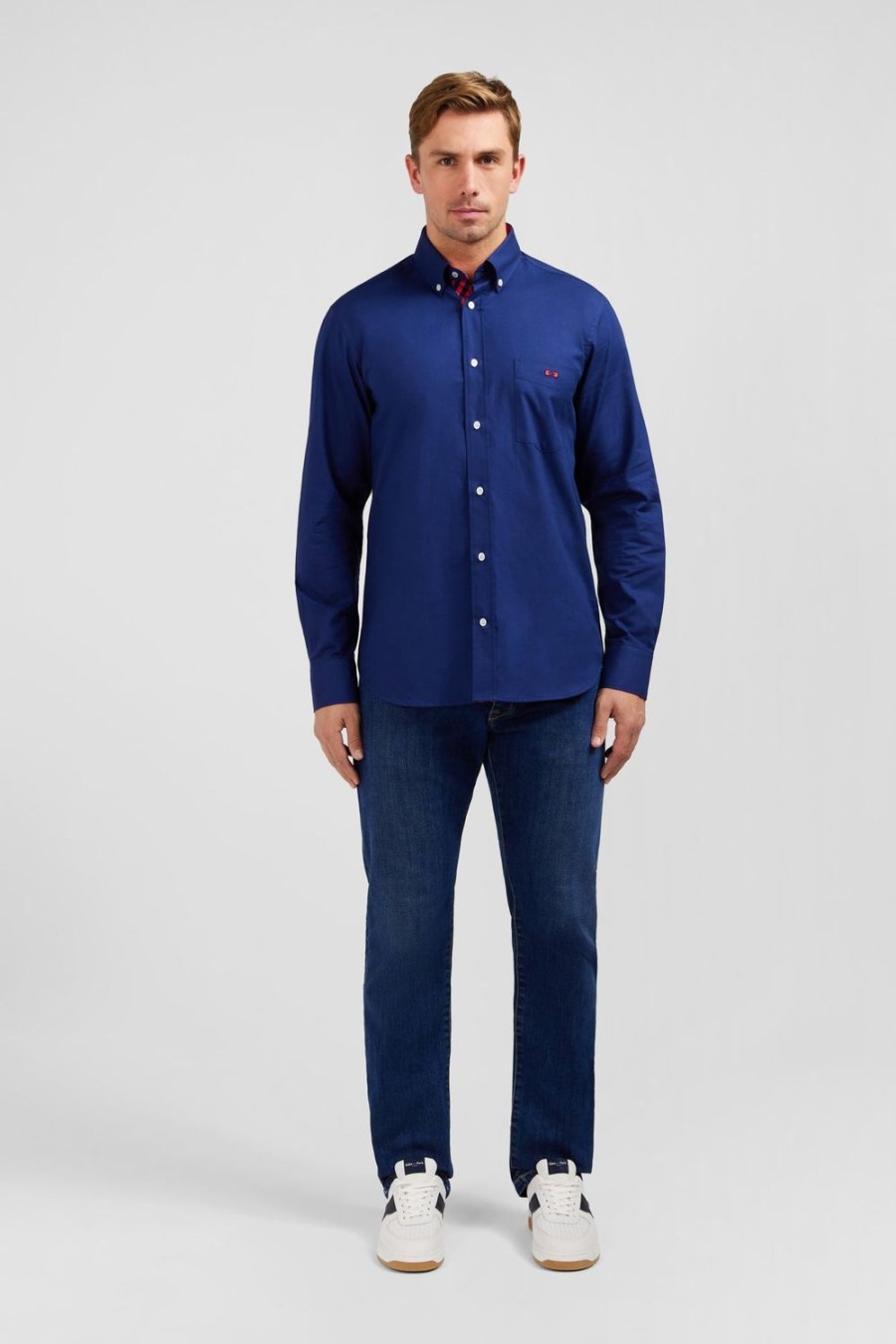 Eden Park Blue Shirt With Eden Park Embroidery | Shirts