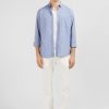 Eden Park Plain Sky Blue Cotton Shirt In Regular Fit | Shirts