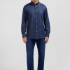 Eden Park Navy Blue Shirt With Exclusive Print | Shirts