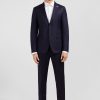 Eden Park Slim-Fit Suit In Navy Blue Wool | Jackets