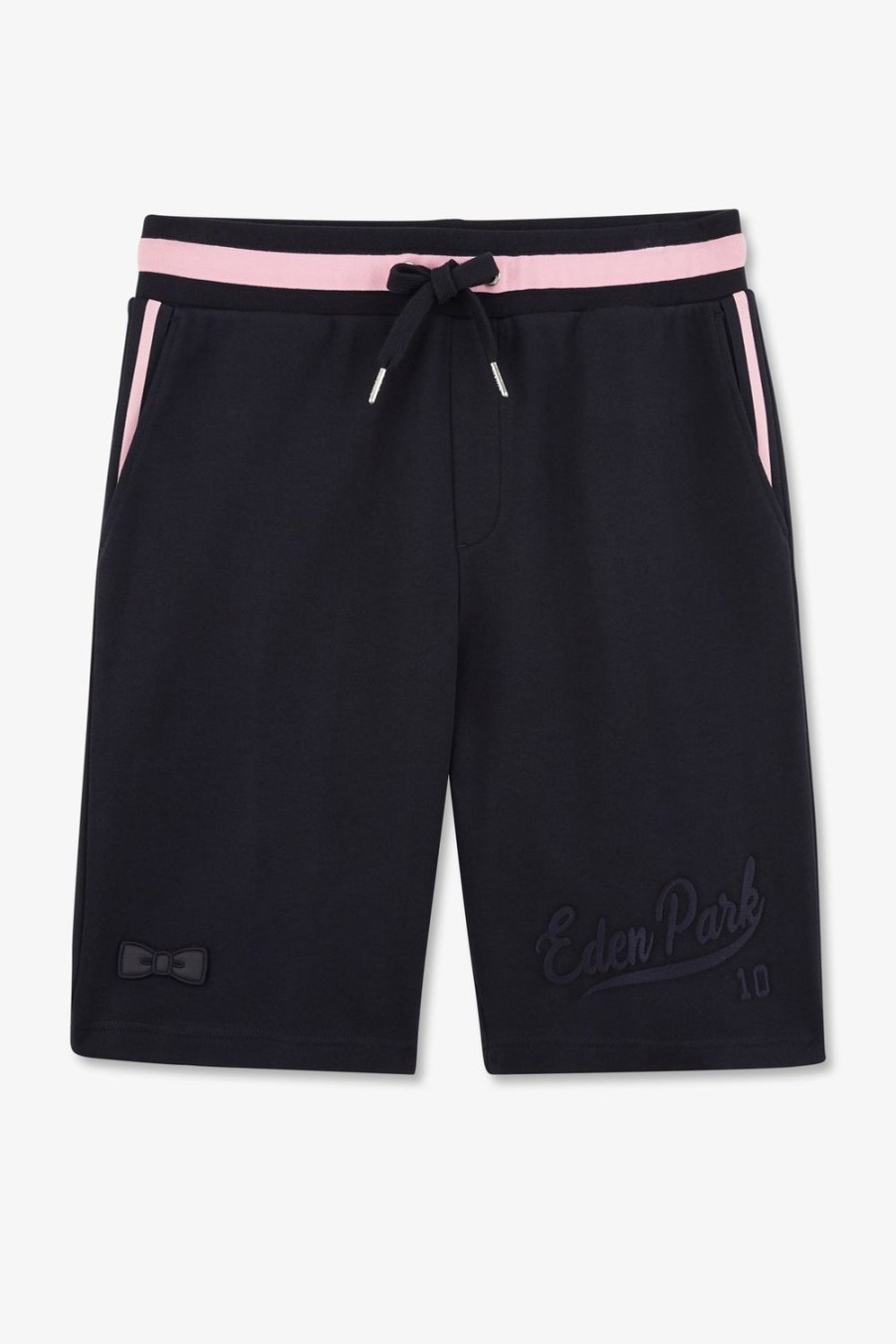 Eden Park Navy Blue Short With Embroidered Details | Shorts & Bermudas