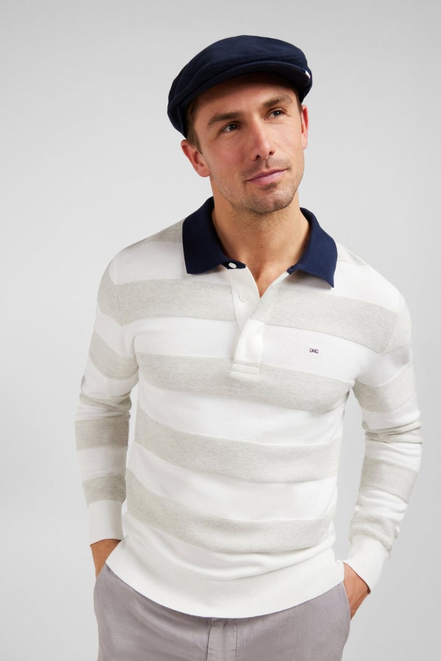 Eden Park White Striped Jumper | Rugby Shirts