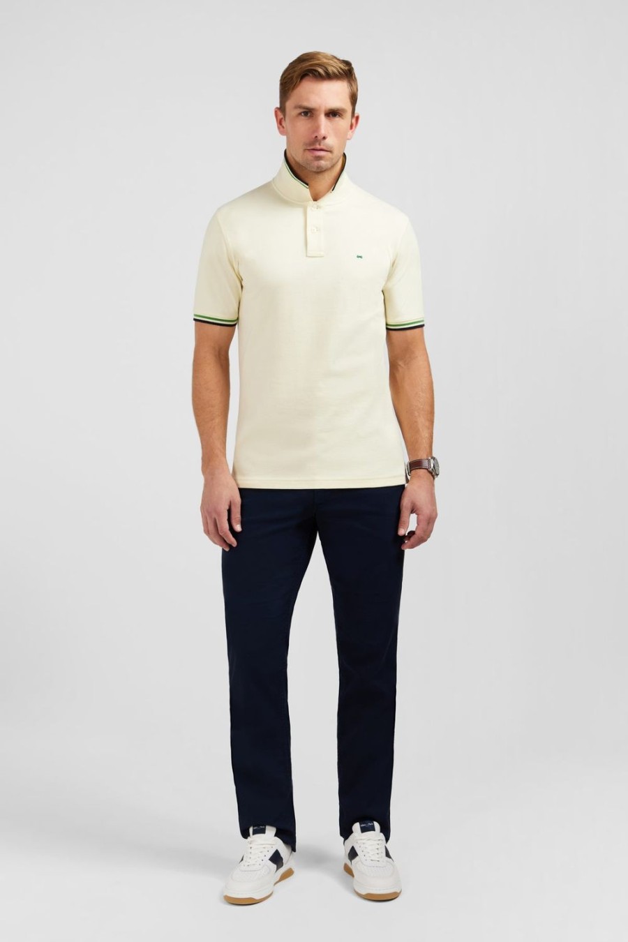 Eden Park Yellow Polo Shirt In Pima Cotton | Polos