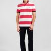 Eden Park Short-Sleeved Polo Shirt In Pique Cotton With Red Circles | Polos