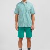 Eden Park Green Striped Shirt | Short-Sleeved Shirts