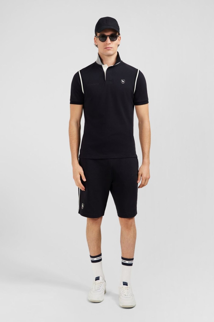 Eden Park Shorts In Black Fleece | Shorts & Bermudas