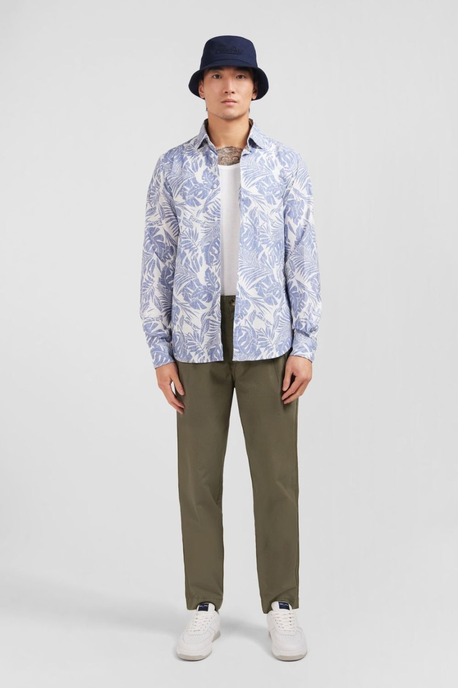 Eden Park Shirt With An Exclusive Leaves Print | Shirts