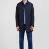 Eden Park Plain Navy Raincoat | Coats