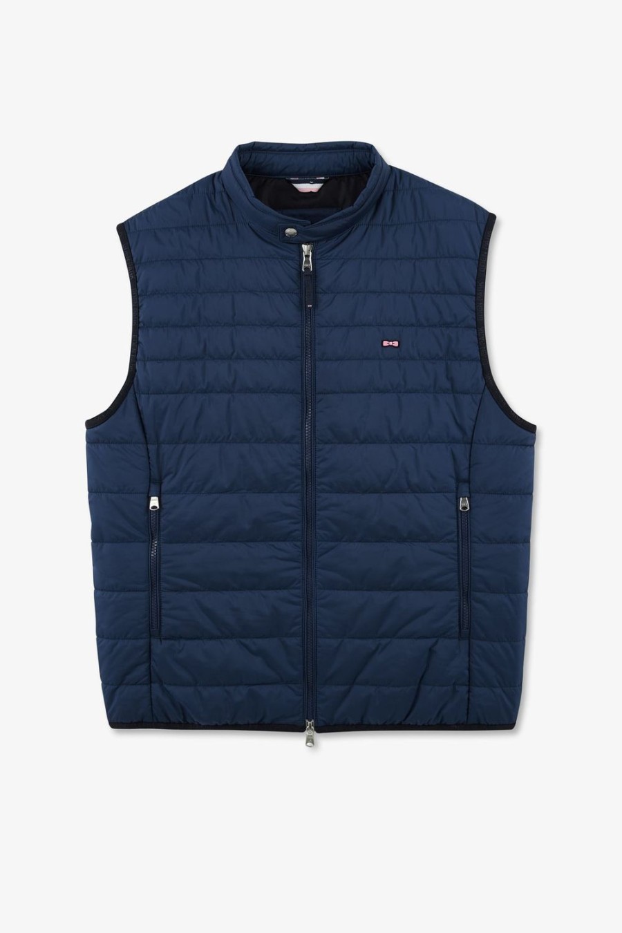 Eden Park Blue Sleeveless Puffa Jacket | Coats