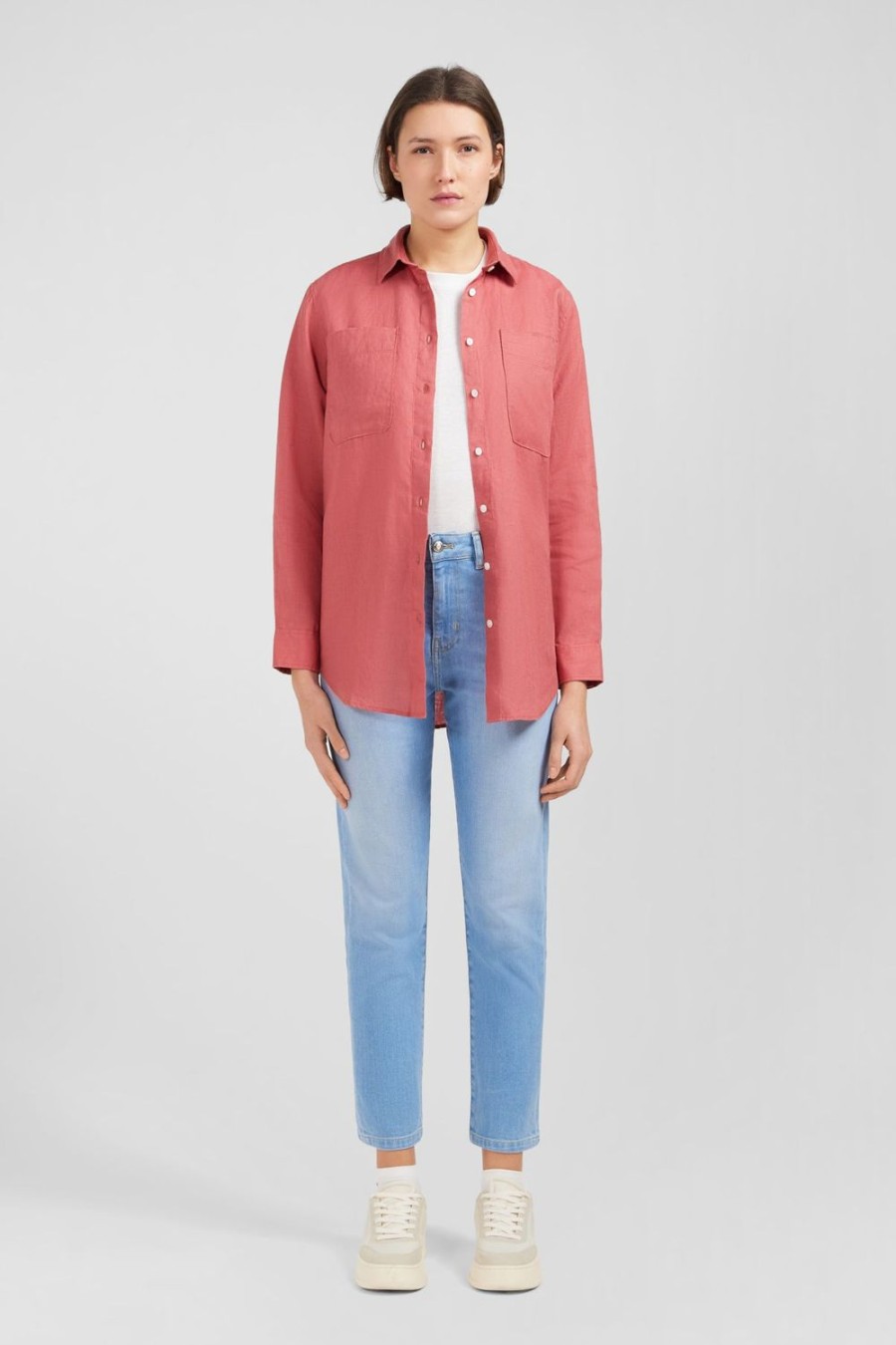 Eden Park Plain Brick Blouse | Shirts