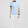 Eden Park Light Blue Short-Sleeved Polo Shirt Number 10 | Polos